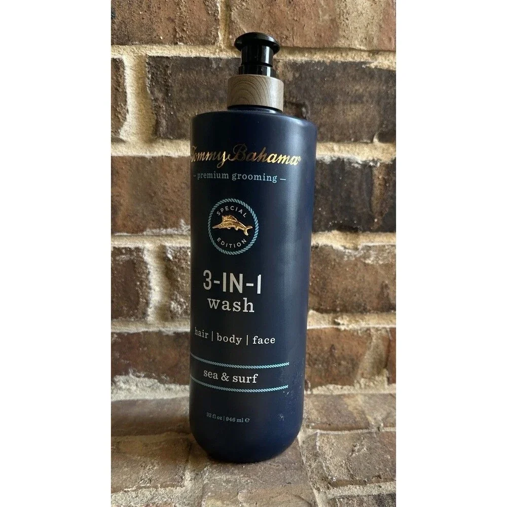 New Tommy Bahama Men's Premium Grooming 3 in 1 Body Wash Sea & Surf, 32 fl oz